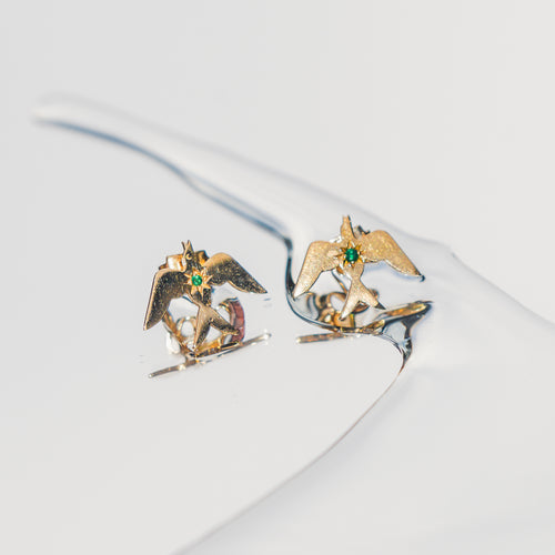 Phoenix emeralds earrings