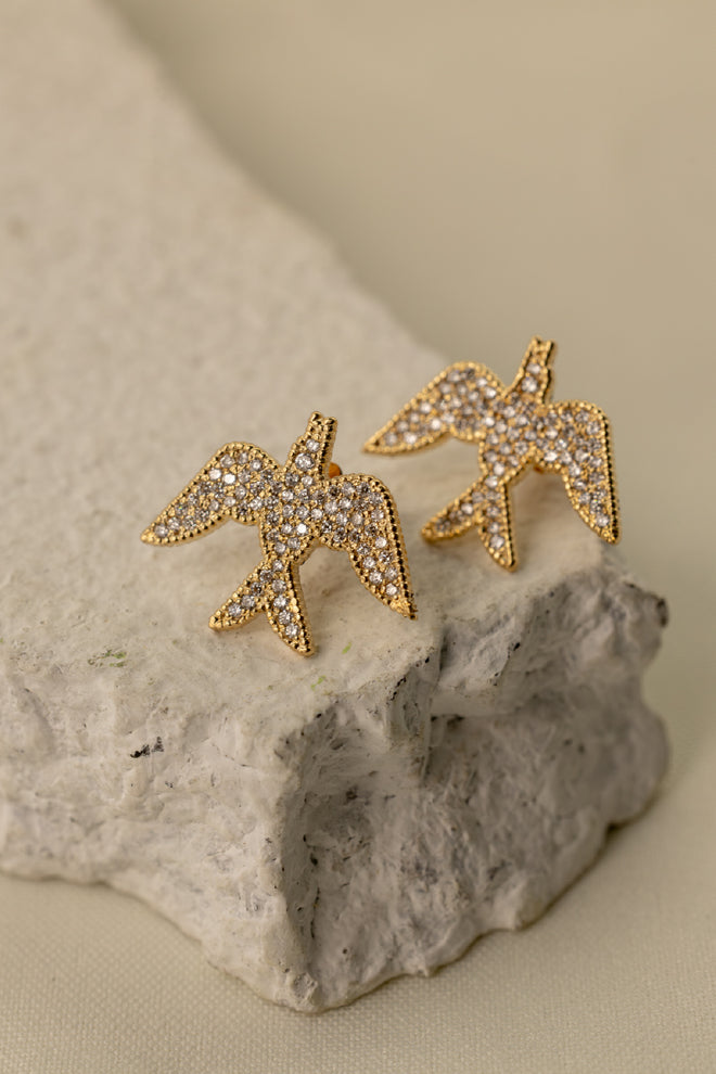 Phoenix pave earrings