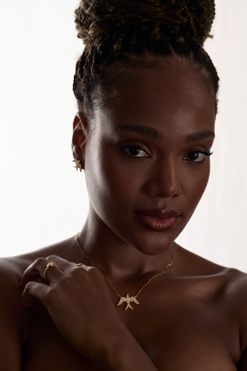 Phoenix pave necklace