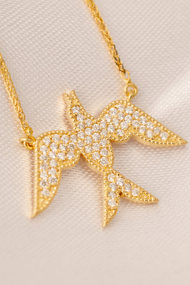 Phoenix pave necklace