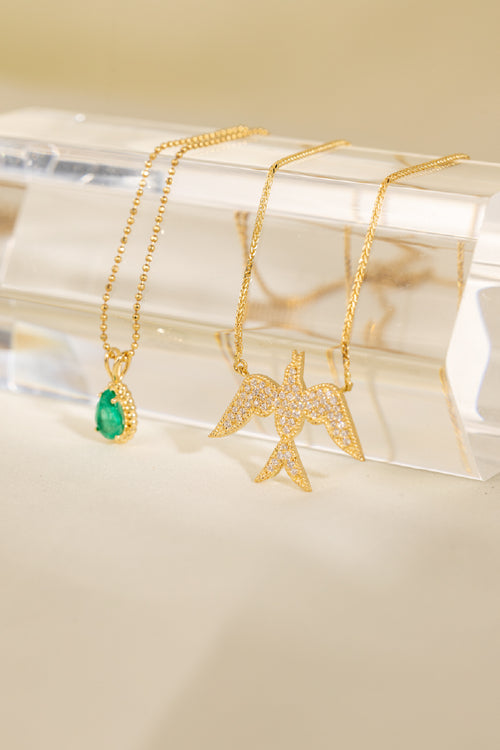 Phoenix pave necklace