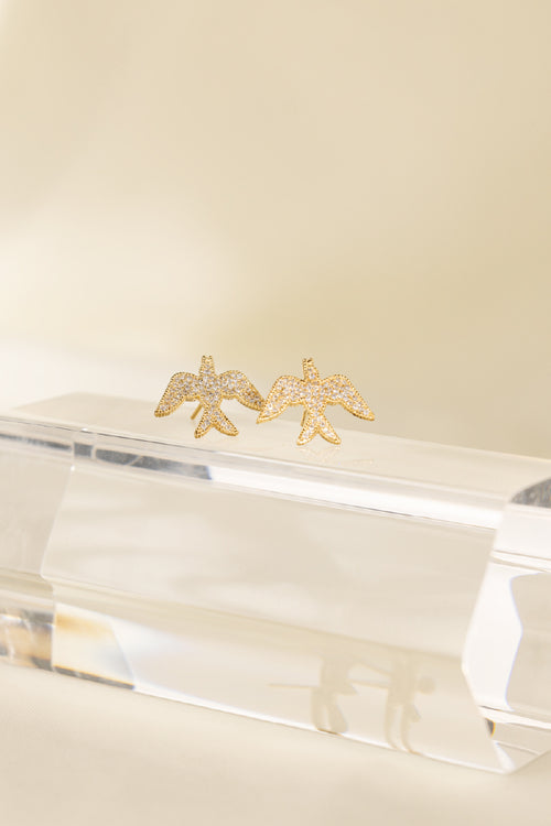 Phoenix pave earrings