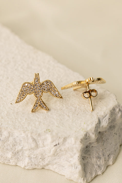 Phoenix pave earrings