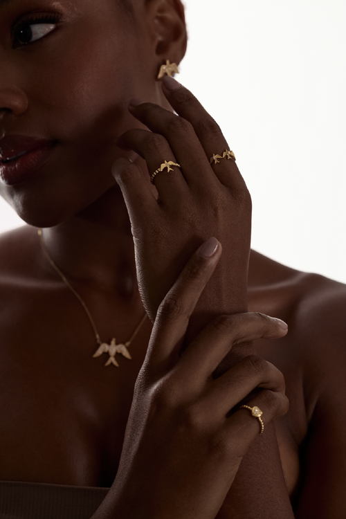 Phoenix pave necklace